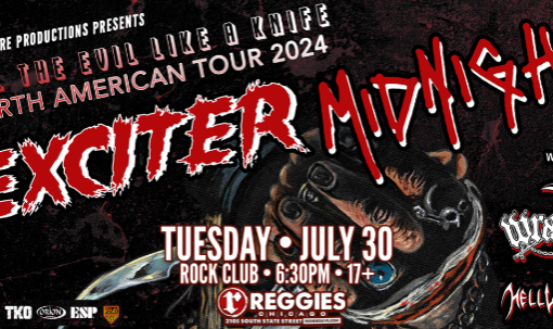 EXCITER + MIDNIGHT (co-headline) with Wraith Hellwitch
