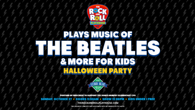 The Rock and Roll Playhouse Plays Music of The Beatles for Kids Halloween Party!