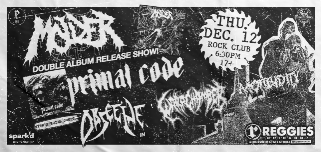 Molder, Primal Code, Obscene, Warp Chamber, Morbidity