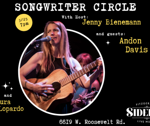 Songwriter Circle Hosted By JENNY BIENEMANN and guests Andon Davis and Laura Lopardo